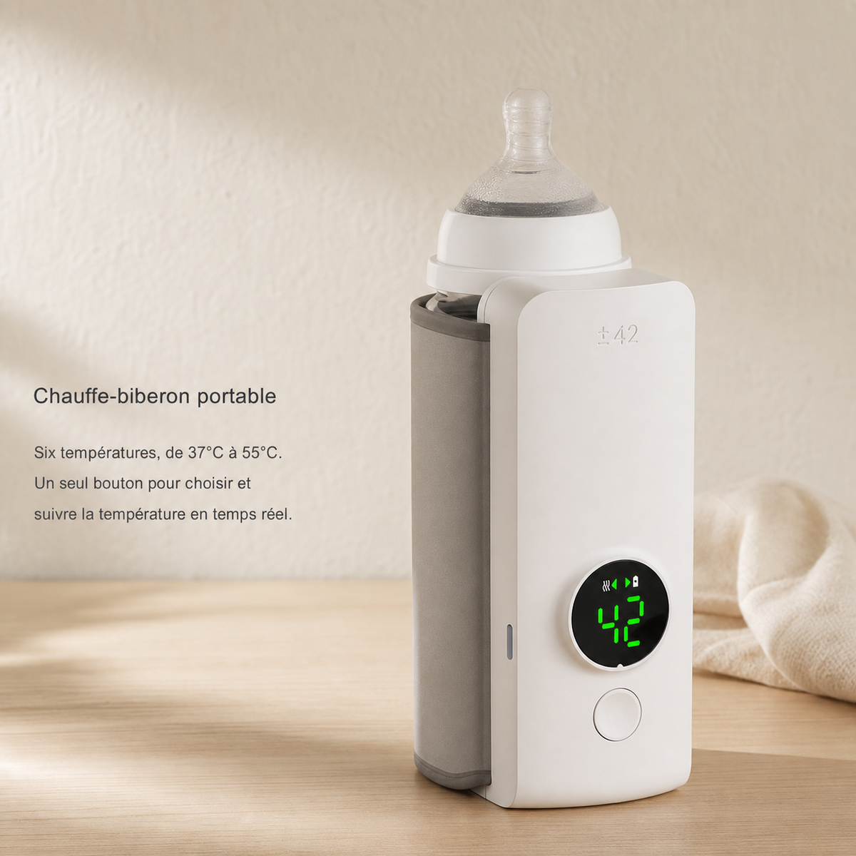 Chauffe-biberon nomade — sans fil